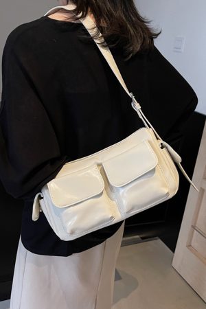 Autumn Angola Red Vintage Small Square Bag for Women - Trendy Shoulder Crossbody Bag 2025 Fashion Essential