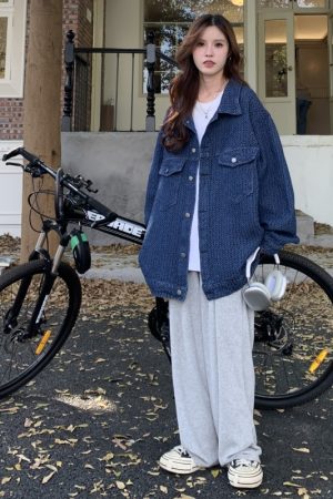 Autumn Women's Denim Jacket - Niche Loose BF Style, Casual Top for Work, Small Fragrant Wind Ins Design