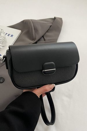 Avocado Green Women's Color-Blocking Small Square Bag - High-End Niche Fashion Shoulder Crossbody Saddle Bag 2025