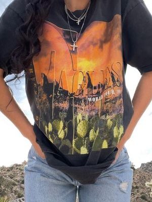 Black Oversized Short-Sleeve T-Shirt for Women - Vintage American Retro Style, Summer High Street Trendy Top