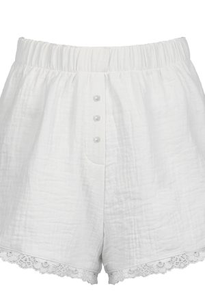 Blue Love Atmospheric Niche Design Casual Low-Waist Shorts for Home and Outdoor Wear - Trendy Y2K Style