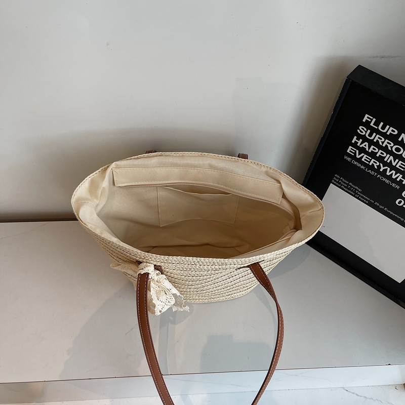 Bohemian Straw Beach Bag for Women - Woven Summer 2025 Single-Shoulder Vacation Tote, Eco-Friendly Vegetable Basket Style Bohemian Straw Beach Bag for Women - Woven Summer 2025 Single-Shoulder Vacation Tote, Eco-Friendly Vegetable Basket Style