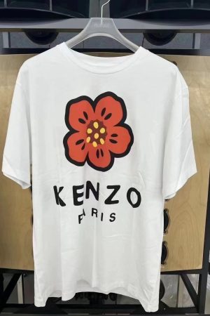 Camellia Print Loose Casual Short-Sleeve T-Shirt for Women - American Street Fashion, Perfect for 90s Y2K Style Couples