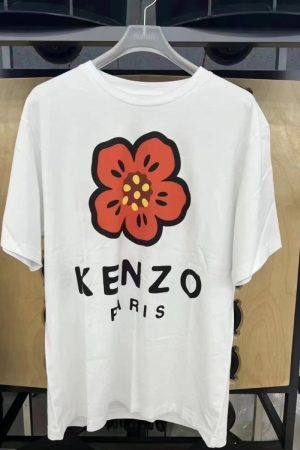 Camellia Print Loose Casual Short-Sleeve T-Shirt for Women - American Street Fashion, Perfect for 90s Y2K Style Couples