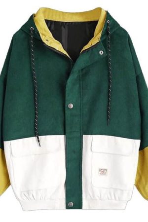 Casual Day Outfits, Easy Trendy Outfits 2.0 90s Kids Corduroy Hooded Jacket