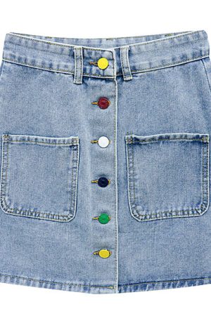 Casual Day Outfits, Easy Trendy Outfits 2.0 Artsy Denim Skirt