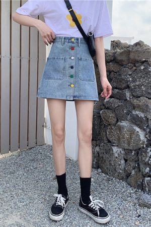 Casual Day Outfits, Easy Trendy Outfits 2.0 Artsy Denim Skirt