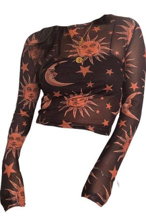 Casual Day Outfits, Easy Trendy Outfits 2.0 Sun and Moon Mesh Top