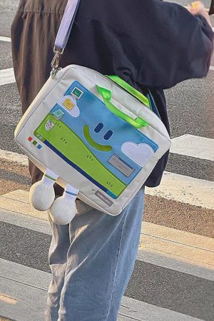 Casual Day Outfits, Easy Trendy Outfits 2.0 Windows XP Embroidery Handbag