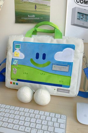 Casual Day Outfits, Easy Trendy Outfits 2.0 Windows XP Embroidery Handbag