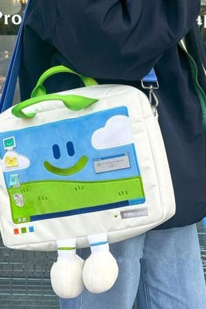 Casual Day Outfits, Easy Trendy Outfits 2.0 Windows XP Embroidery Handbag