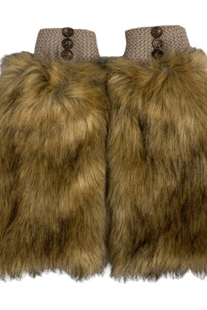 Casual Day Outfits, Easy Trendy Outfits 2000s Aesthetic Faux Fur Leg Warmers