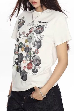 Casual Day Outfits, Easy Trendy Outfits 2000s Kid Pin Graphic T-Shirt