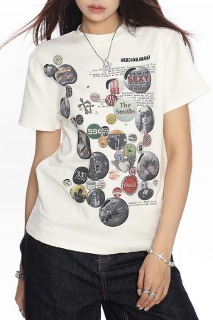 Casual Day Outfits, Easy Trendy Outfits 2000s Kid Pin Graphic T-Shirt