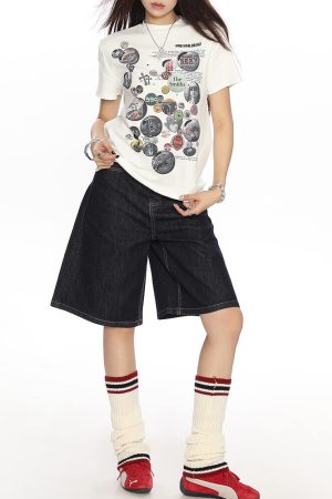 Casual Day Outfits, Easy Trendy Outfits 2000s Kid Pin Graphic T-Shirt