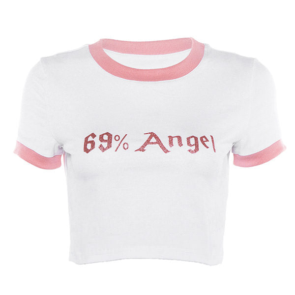 Casual Day Outfits, Easy Trendy Outfits 69% Angel Crop Tee Casual Day Outfits, Easy Trendy Outfits 69% Angel Crop Tee