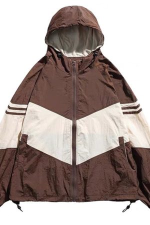 Casual Day Outfits, Easy Trendy Outfits 90's Brown Oversized Bomber Jacket