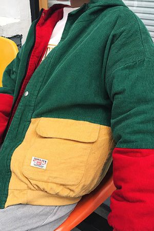 Casual Day Outfits, Easy Trendy Outfits 90s Kids Corduroy Hooded Jacket