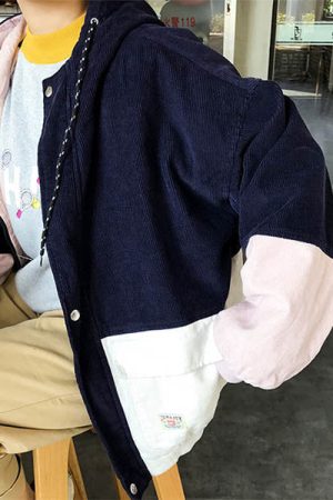 Casual Day Outfits, Easy Trendy Outfits 90s Kids Corduroy Hooded Jacket