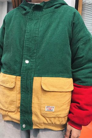 Casual Day Outfits, Easy Trendy Outfits 90s Kids Corduroy Hooded Jacket