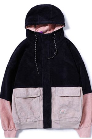 Casual Day Outfits, Easy Trendy Outfits 90s Kids Corduroy Hooded Jacket