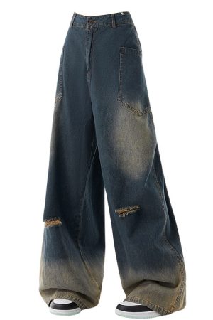 Casual Day Outfits, Easy Trendy Outfits 90's Kids Wide Leg Jeans