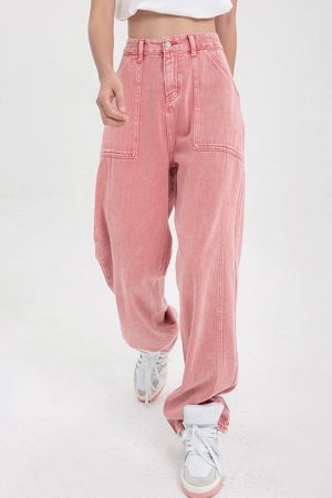 Casual Day Outfits, Easy Trendy Outfits 90's Teen Pink Jeans