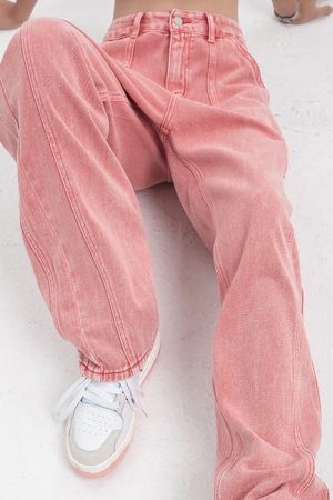 Casual Day Outfits, Easy Trendy Outfits 90's Teen Pink Jeans