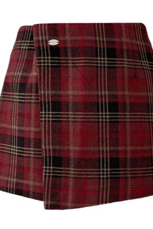 Casual Day Outfits, Easy Trendy Outfits About A Girl Grunge Plaid Wrap Skirt