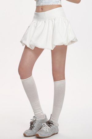 Casual Day Outfits, Easy Trendy Outfits Aesthetic Balloon Skirt