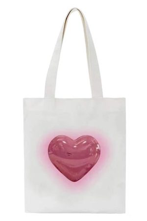 Casual Day Outfits, Easy Trendy Outfits Aesthetic Heart Tote Bag
