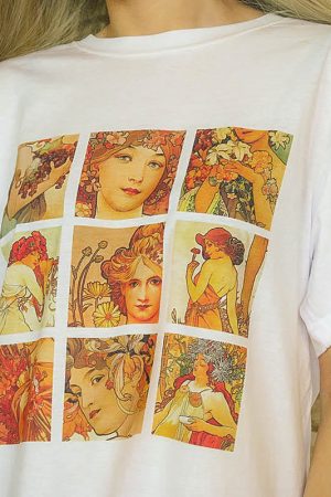 Casual Day Outfits, Easy Trendy Outfits Alphonse Mucha Tee