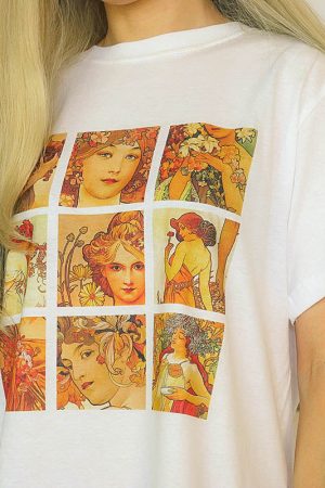 Casual Day Outfits, Easy Trendy Outfits Alphonse Mucha Tee