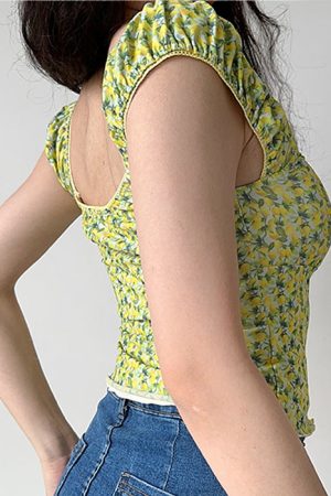Casual Day Outfits, Easy Trendy Outfits Amalfi Lemon Cropped Top
