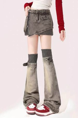 Casual Day Outfits, Easy Trendy Outfits American Dream Skirt & Leg Warmers Set