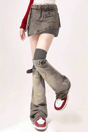 Casual Day Outfits, Easy Trendy Outfits American Dream Skirt & Leg Warmers Set