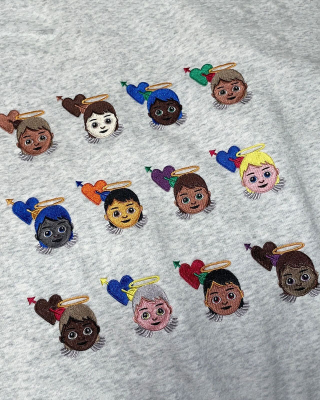 Casual Day Outfits, Easy Trendy Outfits Angel Emoji Embroidery Hoodie Casual Day Outfits, Easy Trendy Outfits Angel Emoji Embroidery Hoodie