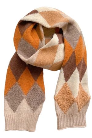 Casual Day Outfits, Easy Trendy Outfits Argyle Pattern Scarf