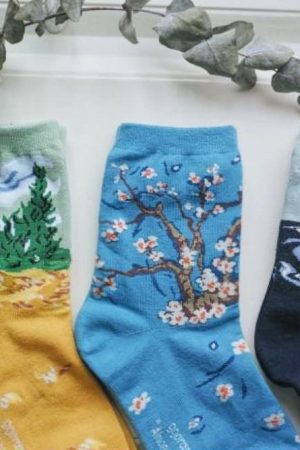 Casual Day Outfits, Easy Trendy Outfits Art Series 4 Pack Socks