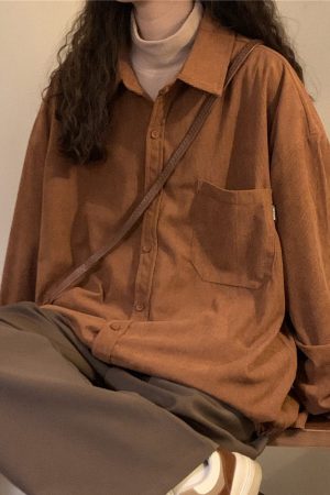 Casual Day Outfits, Easy Trendy Outfits Autumn Colors Cord Shirt