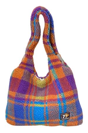 Casual Day Outfits, Easy Trendy Outfits Autumn Feels Plaid Tote Bag