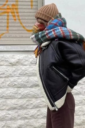 Casual Day Outfits, Easy Trendy Outfits Autumn Feels Plaid Wool Scarf