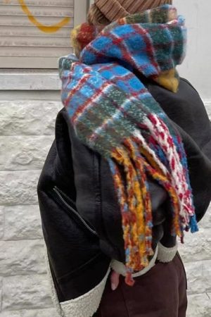 Casual Day Outfits, Easy Trendy Outfits Autumn Feels Plaid Wool Scarf