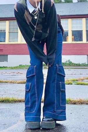 Casual Day Outfits, Easy Trendy Outfits Baggy Pocket Mom Jeans