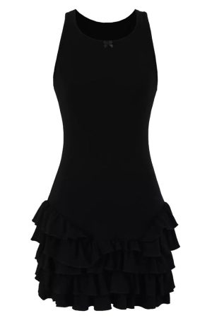 Casual Day Outfits, Easy Trendy Outfits Ballerina Capucina Ruffle Dress
