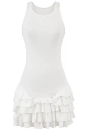 Casual Day Outfits, Easy Trendy Outfits Ballerina Capucina Ruffle Dress