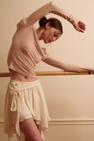 Casual Day Outfits, Easy Trendy Outfits Balletcore Asymmetrical Mid Skirt