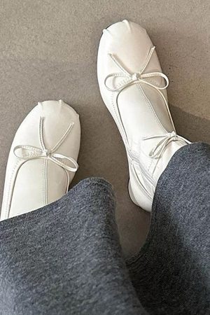 Casual Day Outfits, Easy Trendy Outfits Balletcore Square-Toe Ankle Boots