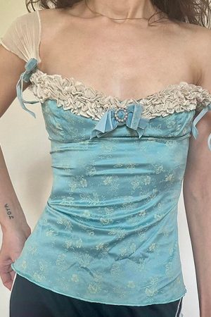 Casual Day Outfits, Easy Trendy Outfits Baroque Style Satin Bustier Top
