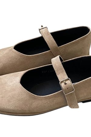 Casual Day Outfits, Easy Trendy Outfits Basic Things Suede Mary Jane Flats